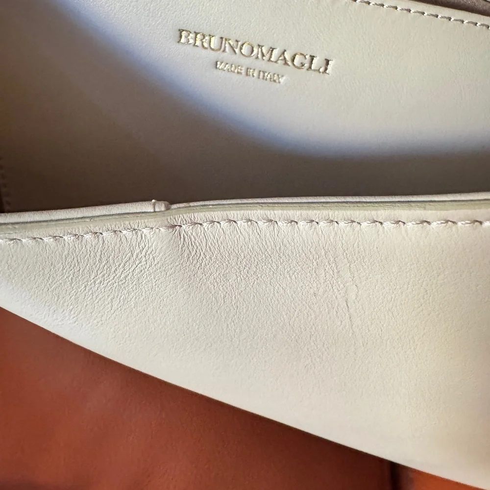 Bruno Magli Cora Leather Made in Italy Hobo Shoulder Bag